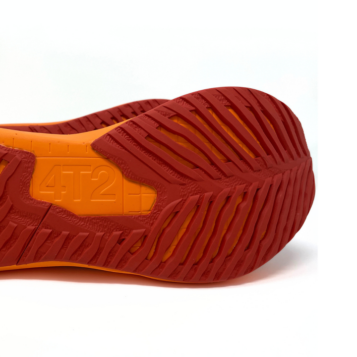 4T2 weekdays running shoes showcasing a comfortable and neutral design with a wider base for stability.