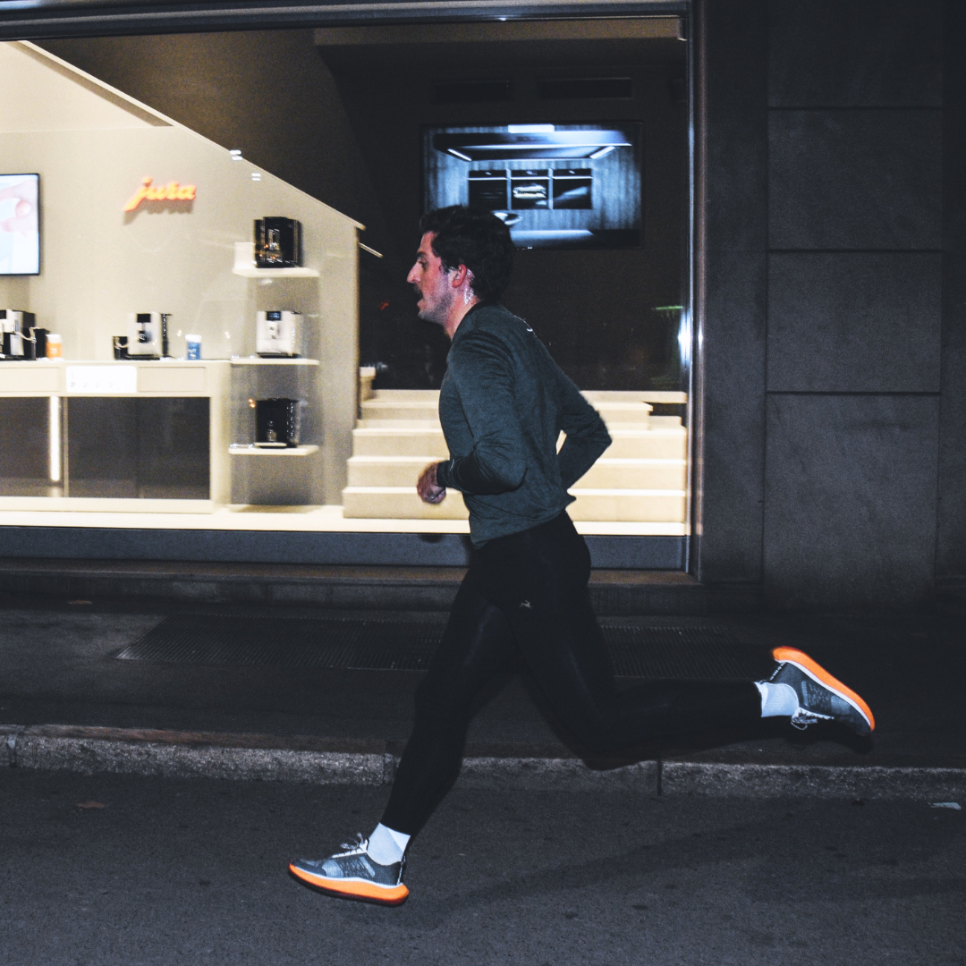 4T2 weekdays running shoes showcasing a comfortable and neutral design with a wider base for stability.
