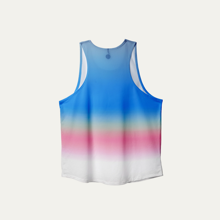 Participation Layer Cake Singlet displaying a stylish design, perfect for running and training.