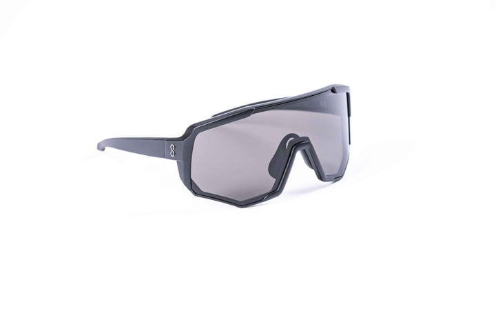 Black Nita 2 performance eyewear from Coast Optics with clear Cat 0 lens and more, Bio-TR90 frame shown alone in a neutral studio setting, available in multiple colours.
