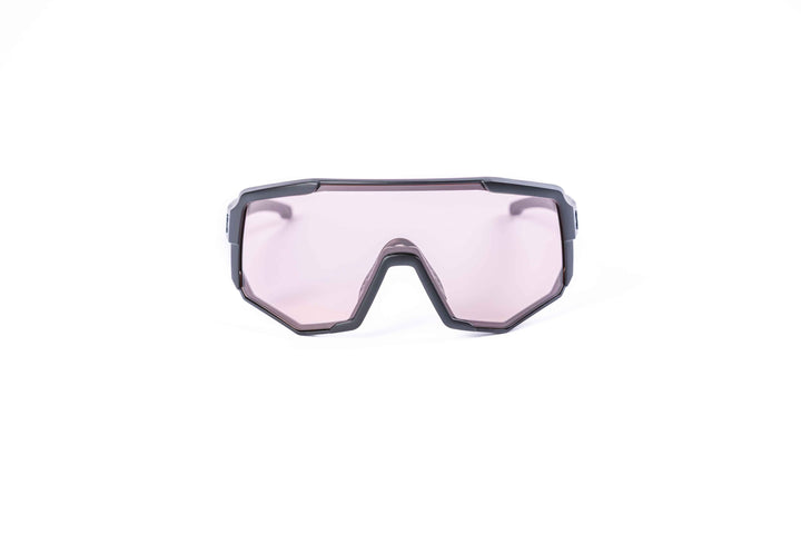 Black Nita 2 performance eyewear from Coast Optics with clear Cat 0 lens and more, Bio-TR90 frame shown alone in a neutral studio setting, available in multiple colours.