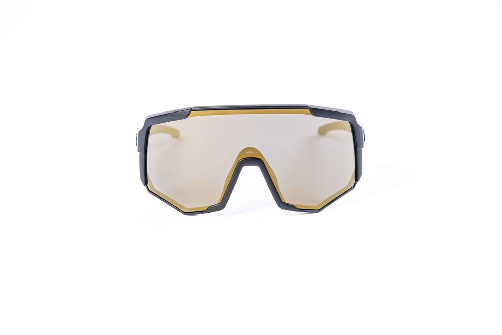 Black Nita XL performance eyewear from Coast Optics with clear Cat 0 lens and more, Bio-TR90 frame shown alone in a neutral studio setting.