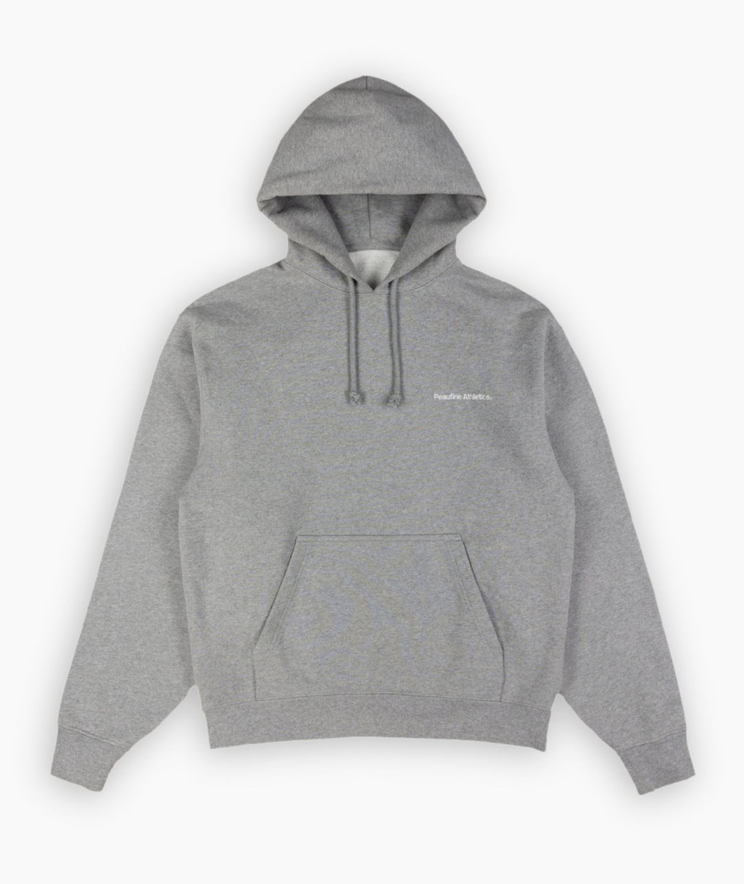 Peaufine Athletics Heavyweight Hoodie Mediterranean Running Club Heather Grey — lifestyle
