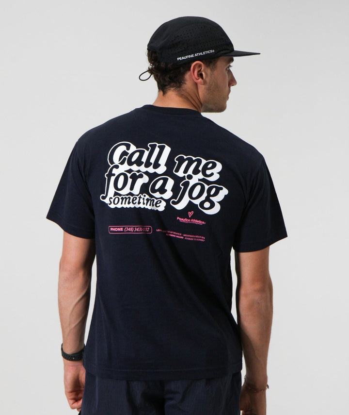 Wood T-Shirt™ Call Me - Navy