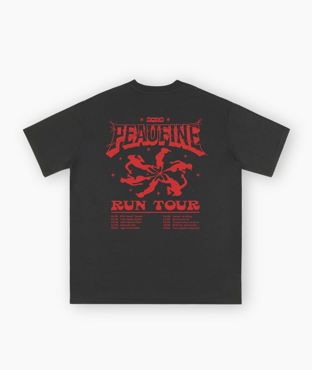 Peaufine Athletics - Wood T-Shirt™ Run Tour