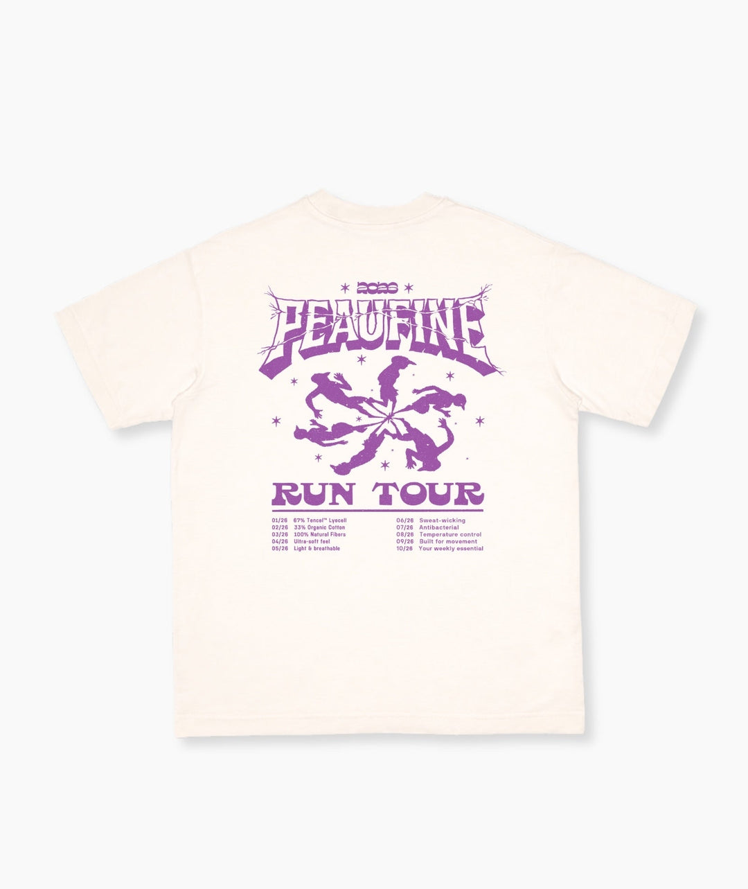 Peaufine Athletics - Wood T-Shirt™ Run Tour