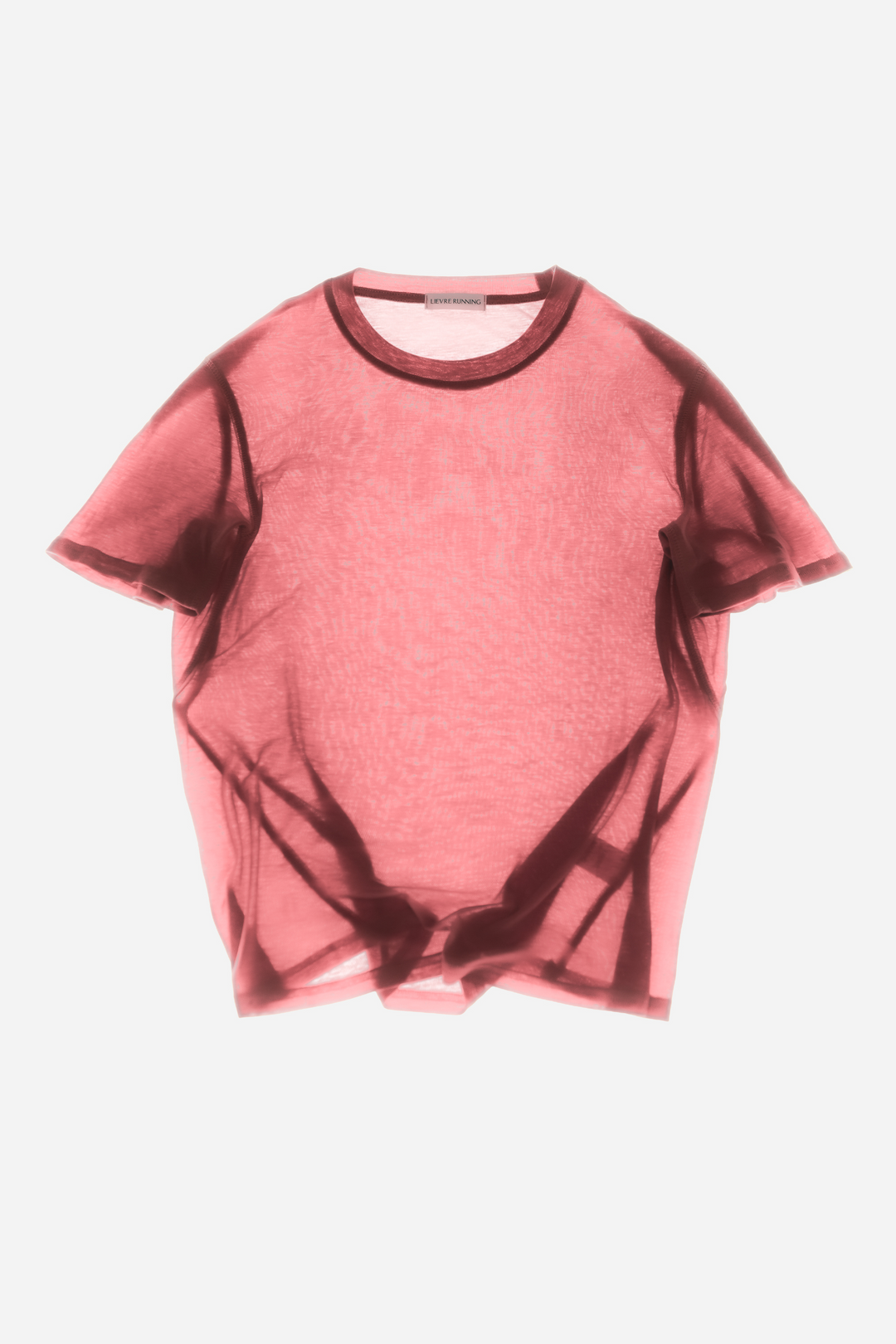Lievre Running Lyocell Soft Pink T-shirt, sustainably sourced Lyocell fabric in a minimal silhouette designed for running and everyday movement.