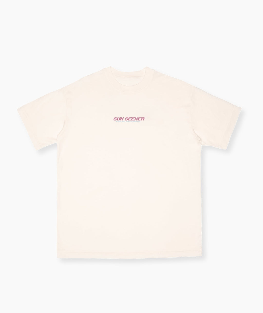 Peaufine Athletics - Oversize Organic T Shirt Soft White Sun Seeker FW26