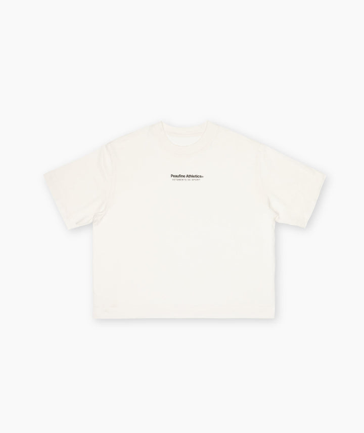 Peaufine Athletics - Wood T Shirt™ Women Off White