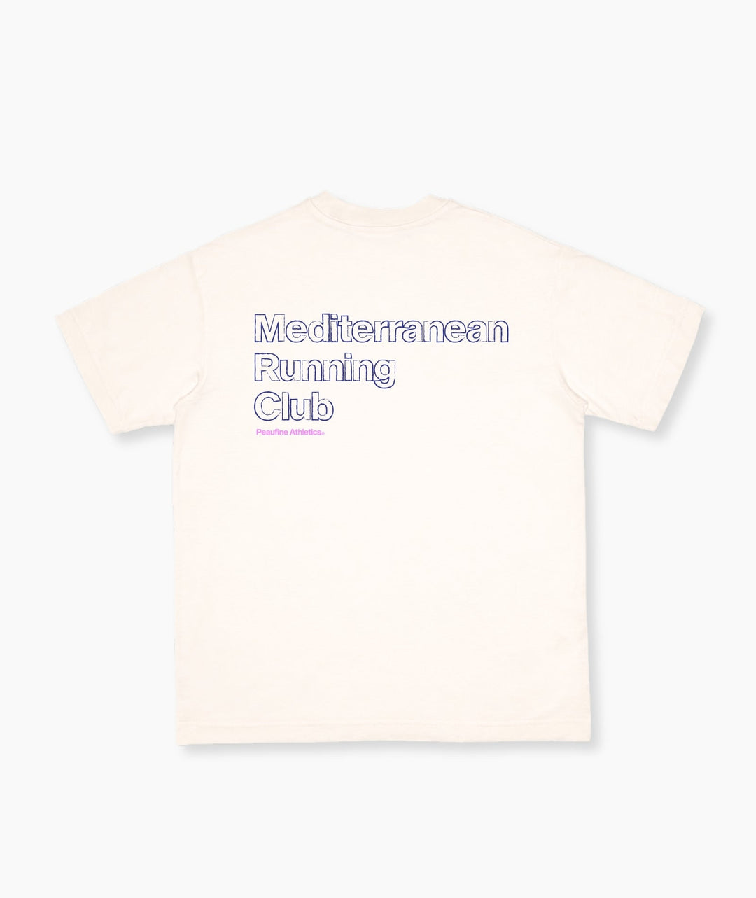 Peaufine Athletics - Wood T-Shirt Mediterranean Off White SS26