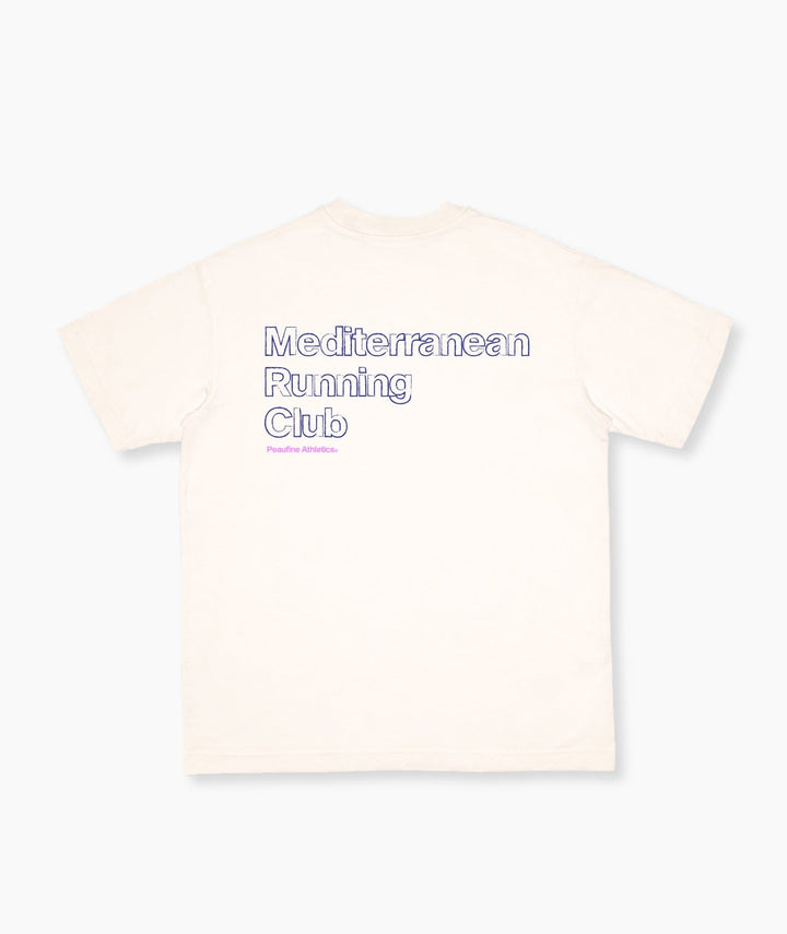 Peaufine Athletics - Wood T-Shirt Mediterranean Off White SS26