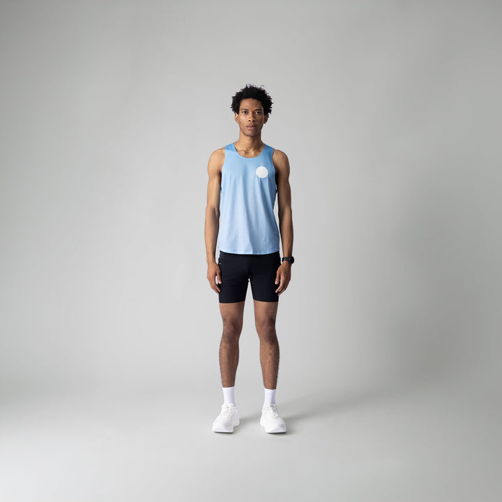 Participation All Majors Singlet featuring a horse design with representations of major marathons.