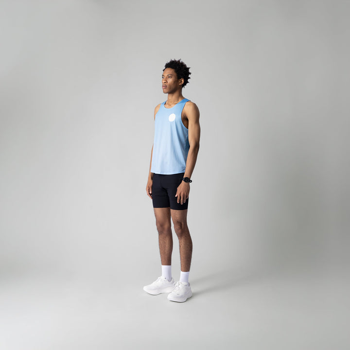 Participation All Majors Singlet featuring a horse design with representations of major marathons.