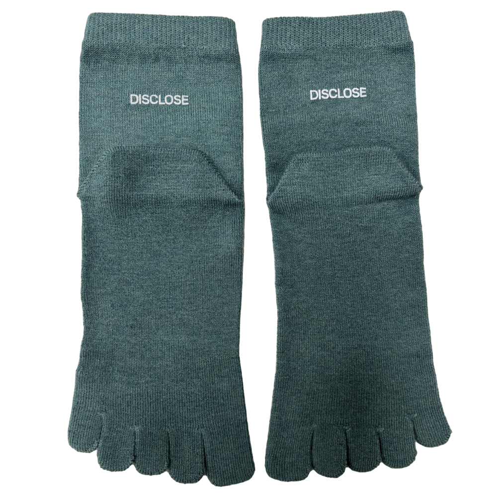 Disclose - 004 LSD Peace Toe Crew Socks 50% Merino
