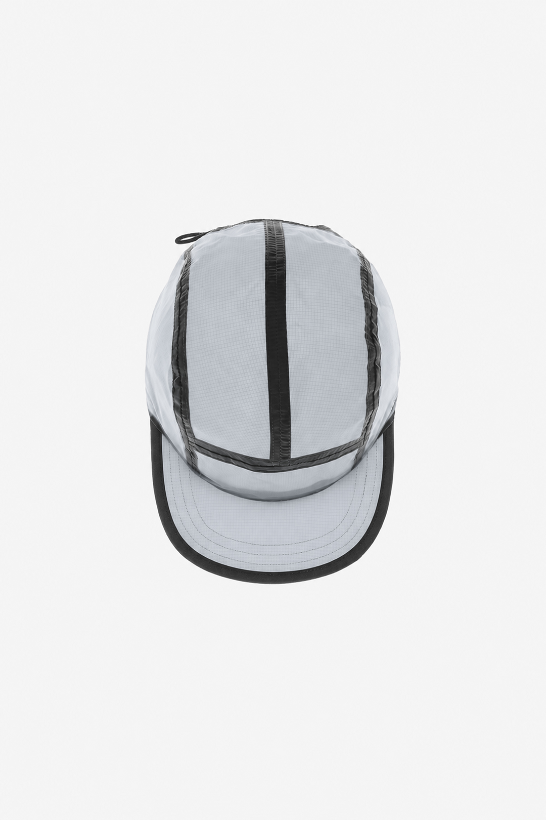 Lievre Running Art of Running Light Grey Cap, lightweight breathable technical fabric with adjustable strap, versatile neutral grey colorway for all-season running.