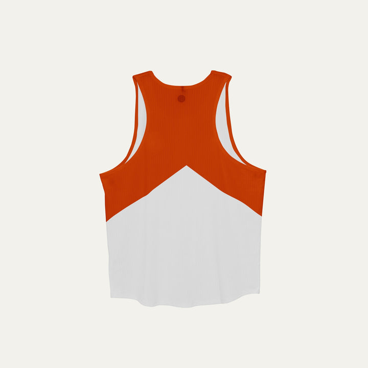 Participation Marlboro Marathon singlet, breathable mesh, red-and-white color block, “Marathon” text, white circle logo on chest.