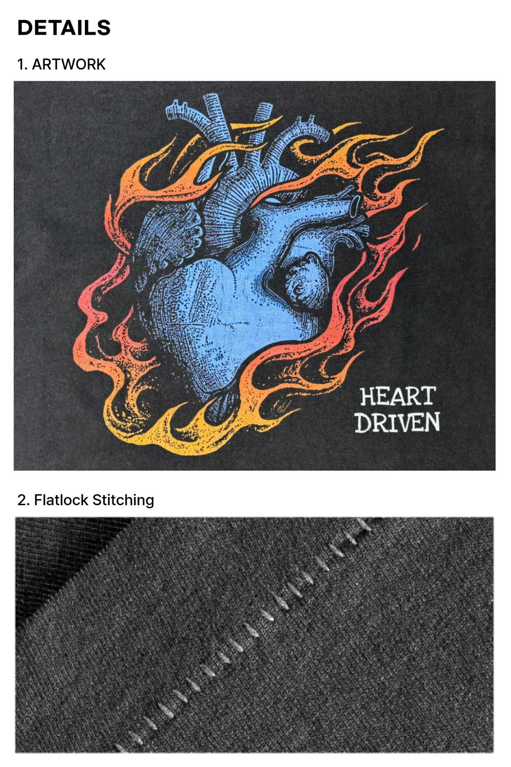 Disclose 006 Onesurface Tee Heart in Vintage Black