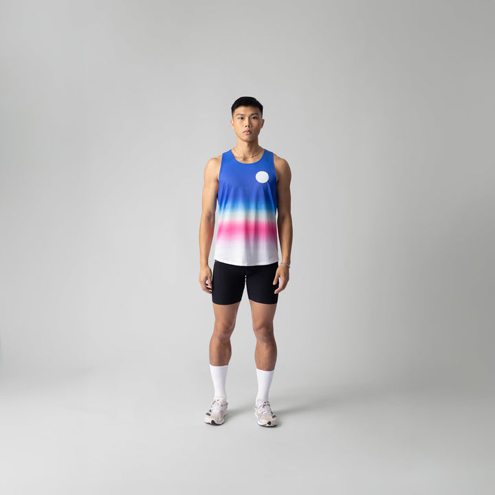 Participation Layer Cake Singlet displaying a stylish design, perfect for running and training.