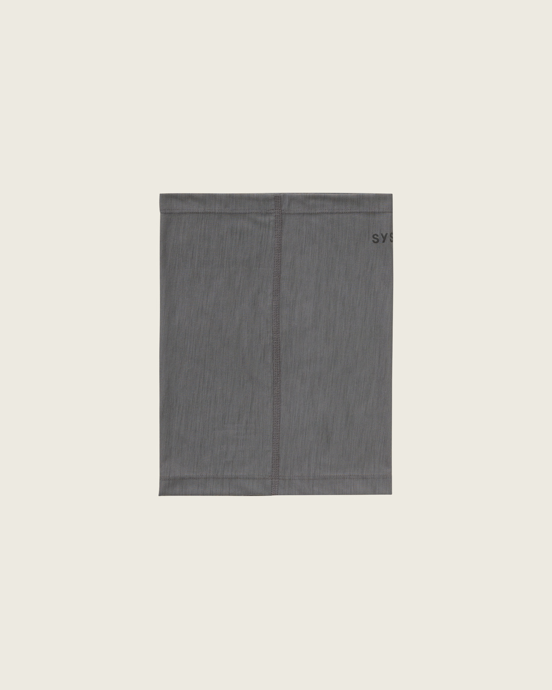 Sysum merino tube scarf with lightweight knit and reflective logo