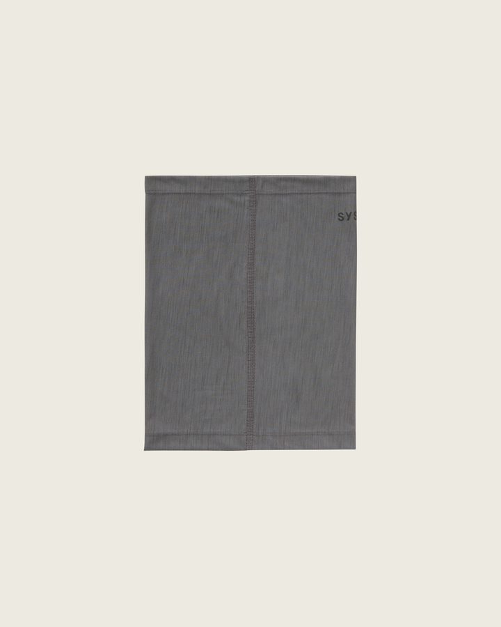 Sysum merino tube scarf with lightweight knit and reflective logo