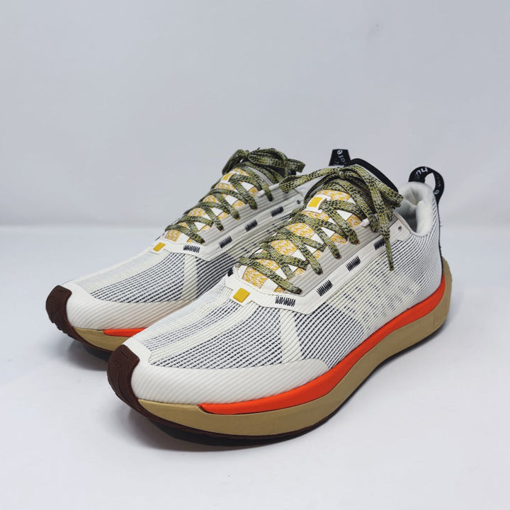 4T2 - weekdays running shoe in new vintage white with dual density midsole and durable outsole.