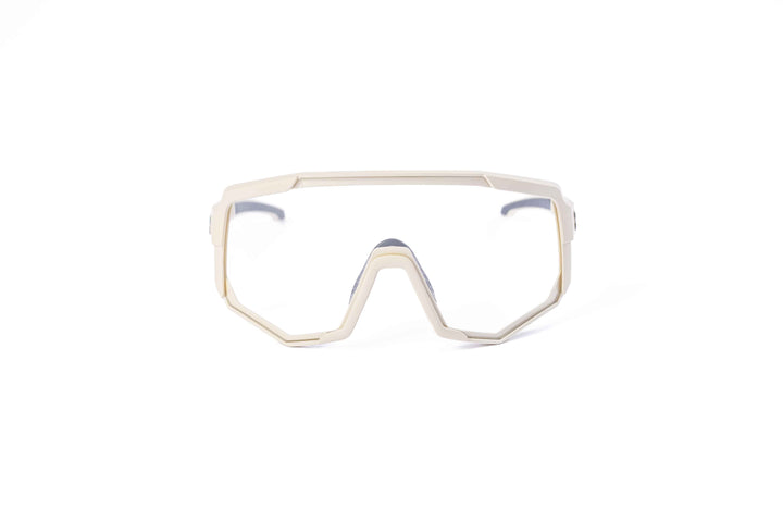Driftwood Nita XL performance eyewear from Coast Optics with clear Cat 0 lens and more, Bio-TR90 large frame shown alone in a neutral studio setting.