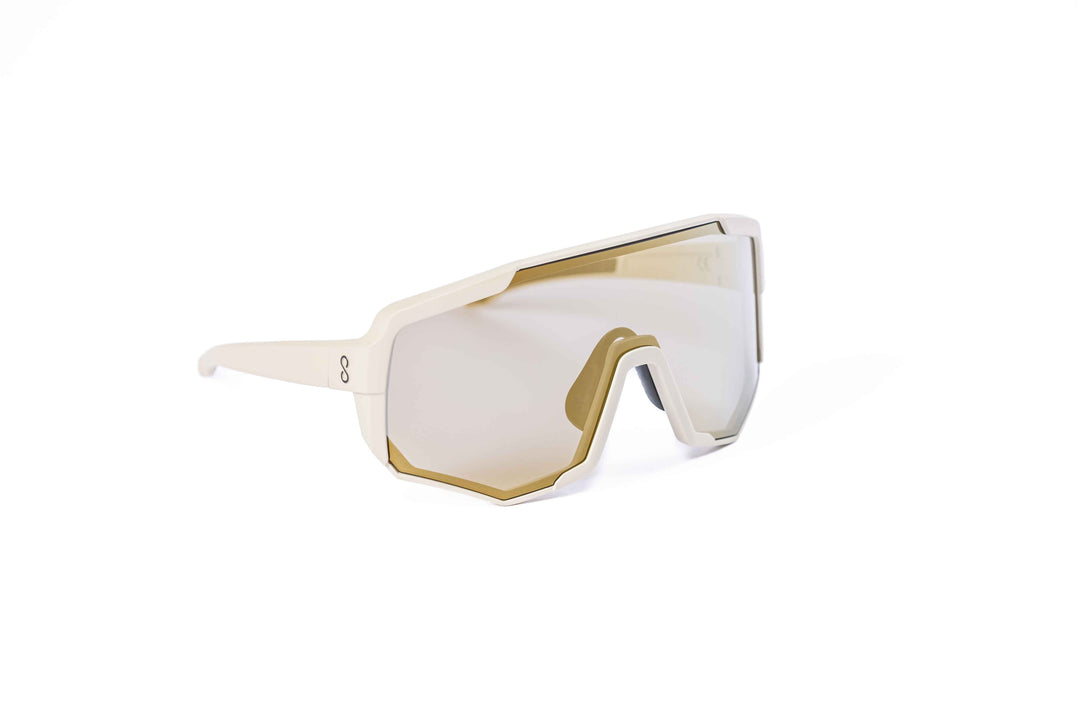 Driftwood Nita XL performance eyewear from Coast Optics with clear Cat 0 lens and more, Bio-TR90 large frame shown alone in a neutral studio setting.
