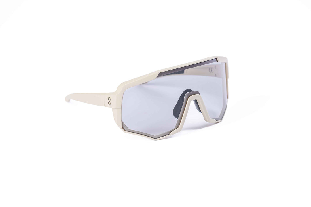 Driftwood Nita XL performance eyewear from Coast Optics with clear Cat 0 lens and more, Bio-TR90 large frame shown alone in a neutral studio setting.