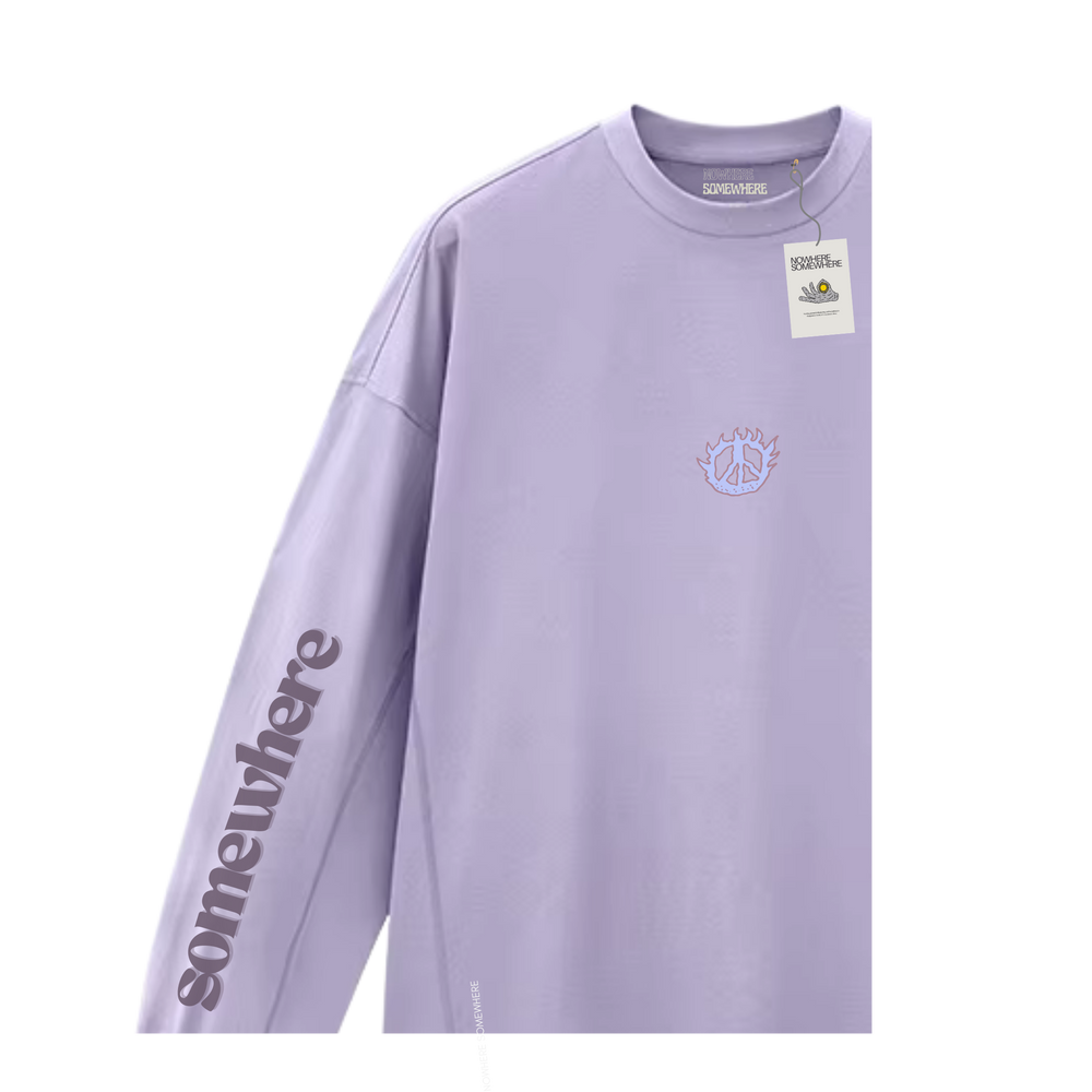 Nowhere Somewhere COOLMAX Tech Long Sleeve in sandstone with breathable all-season performance fabric