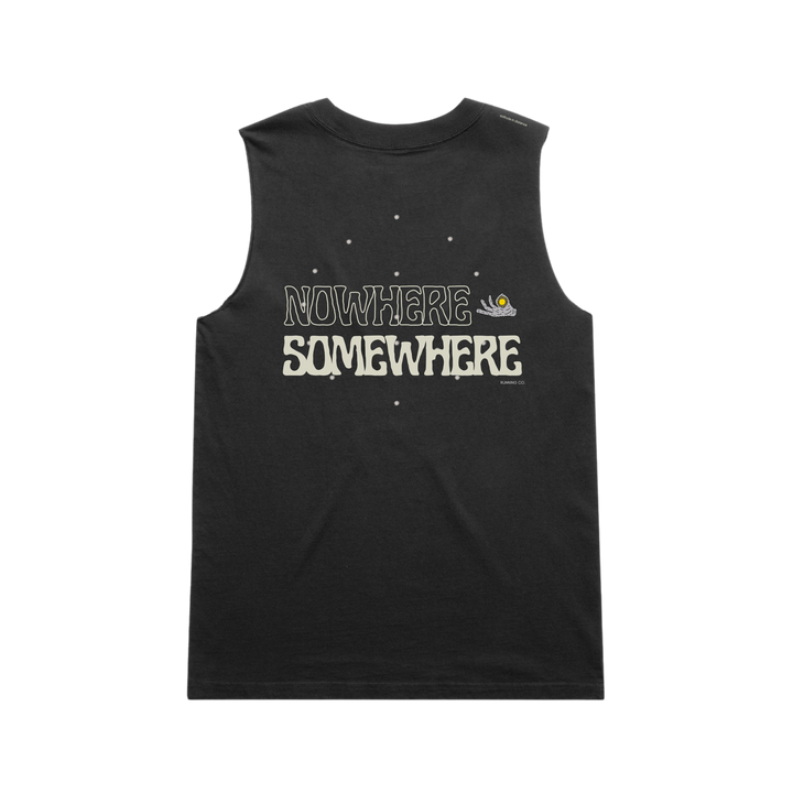 Nowhere Somewhere Core Tank Women’s in organic cotton – faded black