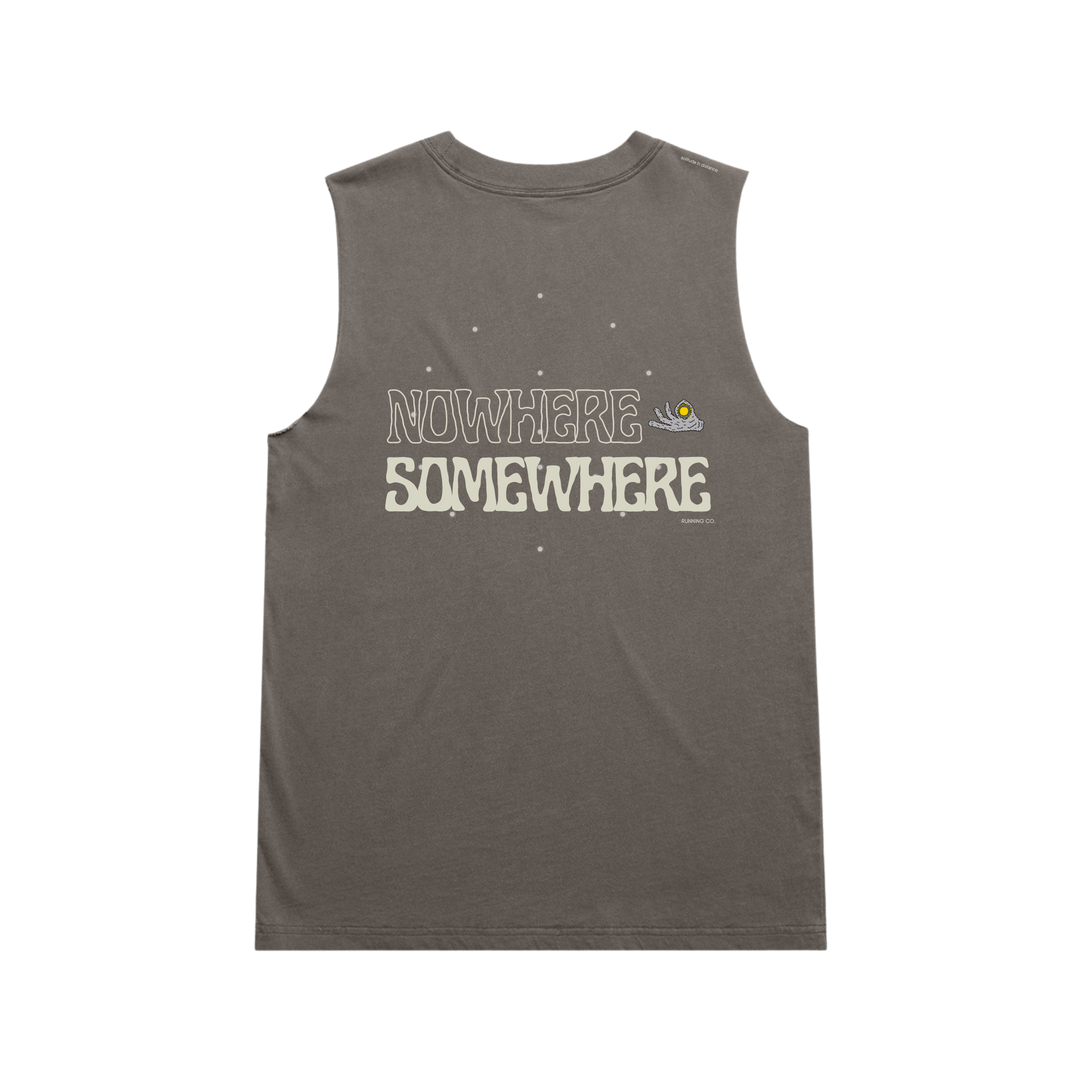 Nowhere Somewhere Core Tank Women’s in organic cotton – slate grey