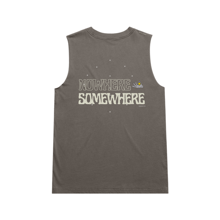 Nowhere Somewhere Core Tank Women’s in organic cotton – slate grey