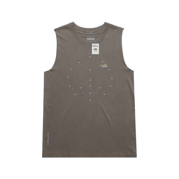 Nowhere Somewhere Core Tank Women’s in organic cotton – slate grey