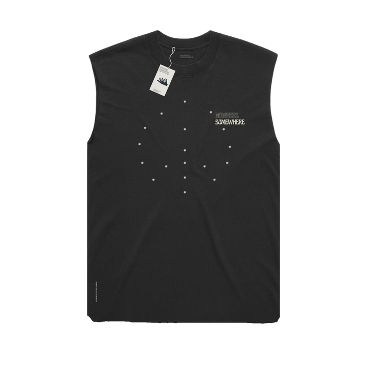 Nowhere Somewhere Core Tank in organic cotton with PeaceBreathe ventilation