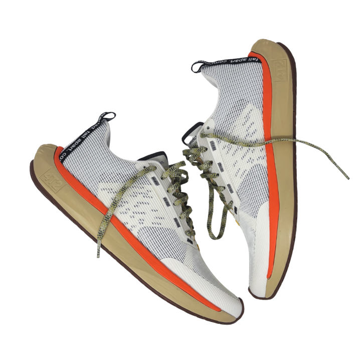 4T2 - weekdays running shoe in new vintage white with dual density midsole and durable outsole.