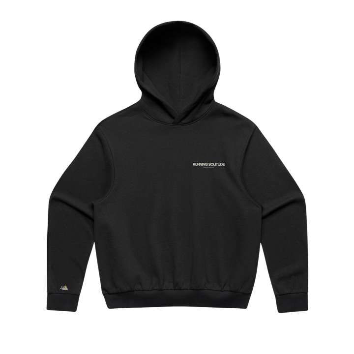 Nowhere Somewhere Running Solitude Hoodie with graphic print
