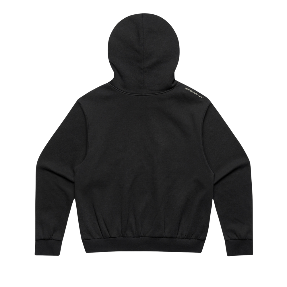 Nowhere Somewhere Running Solitude Hoodie with graphic print