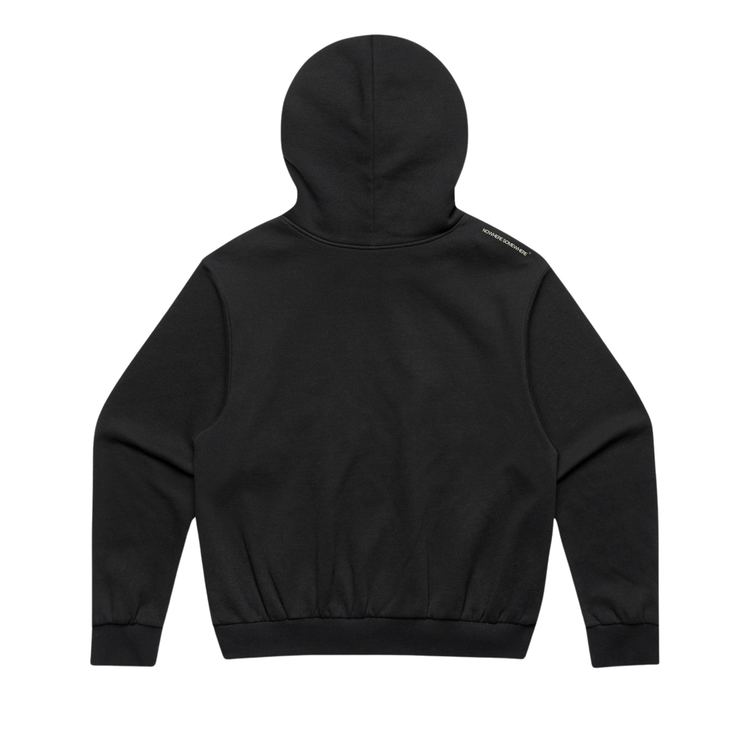 Nowhere Somewhere Running Solitude Hoodie with graphic print