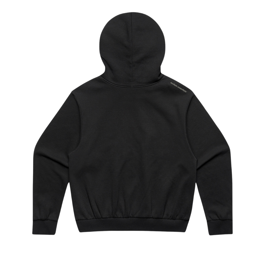 Nowhere Somewhere Running Solitude Hoodie with graphic print