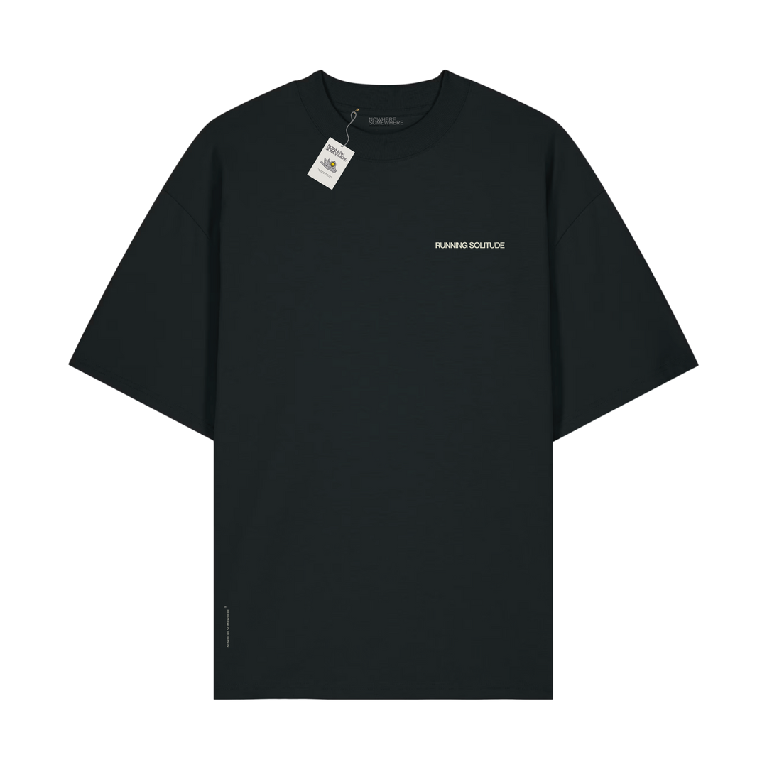 Nowhere Somewhere Running Solitude Tee with graphic print
