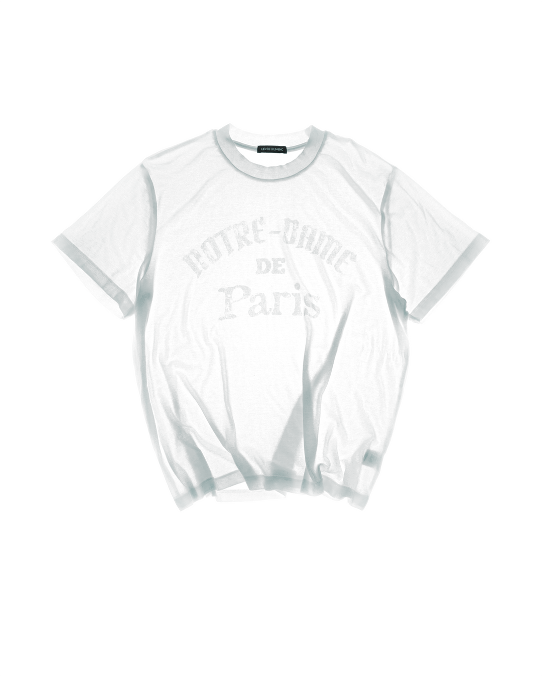 Lightweight Off White SS T-shirt by Lievre Running featuring a tonal graphic and comfortable fabric blend.