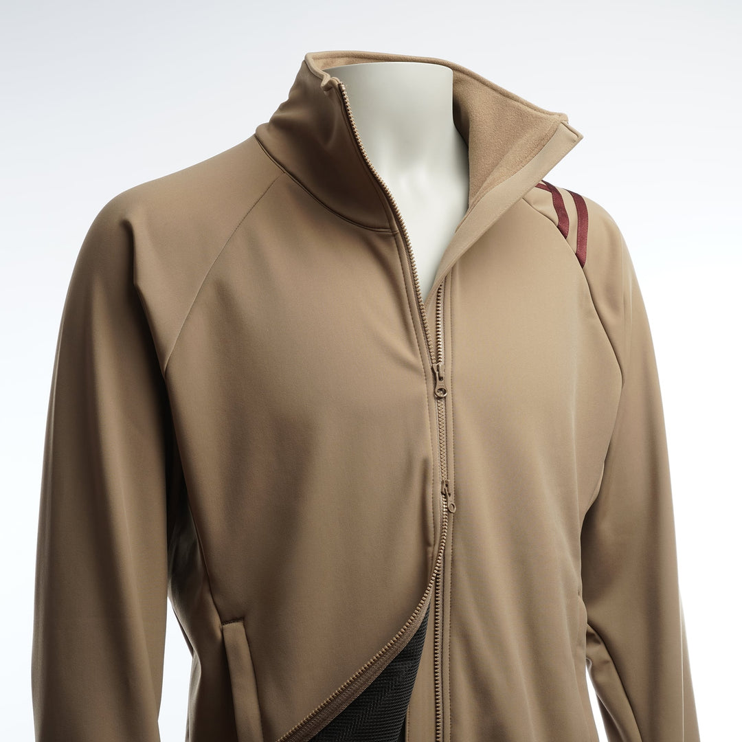 Tabisuke Tabizo T2 Jogger Jacket 2025 in brown, winter running jacket with Artica stretch fabric, thumbholes and watch opening
