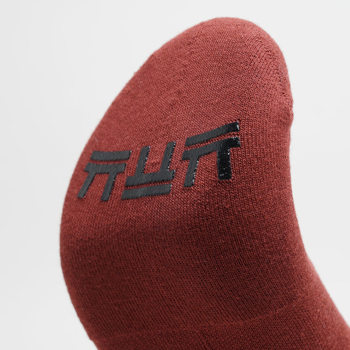 Tabisuke Tabizo T2 Trail Socks Short in mustard with short cuff and knit logo details