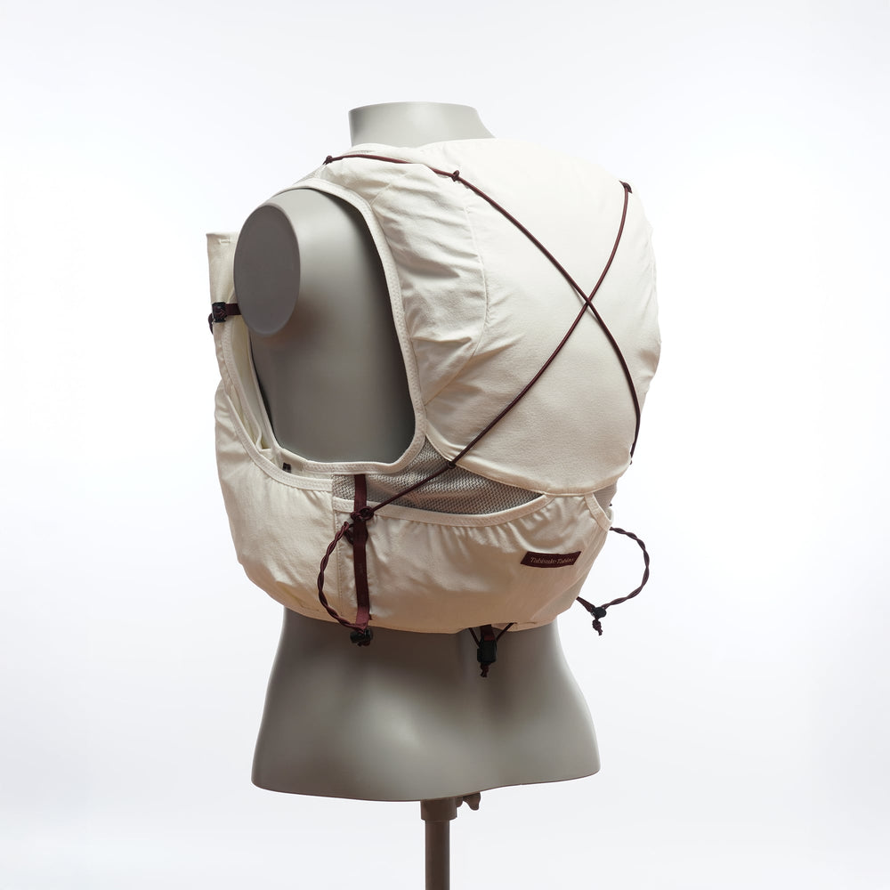 White T2 Ultra 10 running vest with high-mounted storage, front flask pockets, and T2 High Mount Fit™ 2.0 system