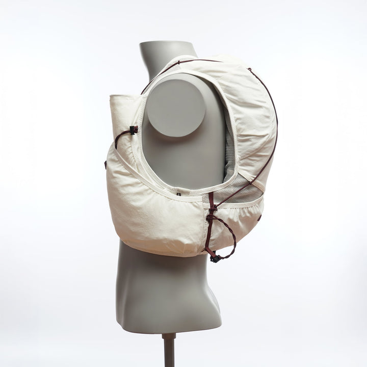 White T2 Ultra 10 running vest with high-mounted storage, front flask pockets, and T2 High Mount Fit™ 2.0 system