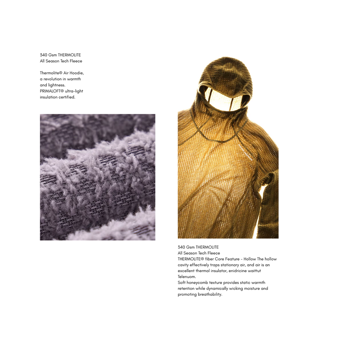 Nowhere Somewhere THERMOLITE® Tech Fleece in mid brown